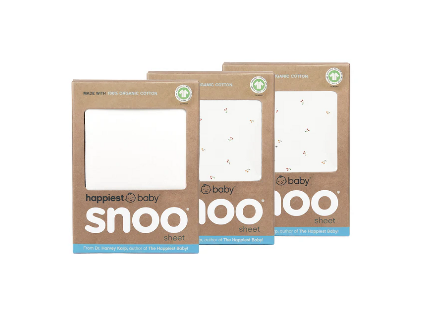 SNOO Organic Baby Cot Sheets 3 Pack